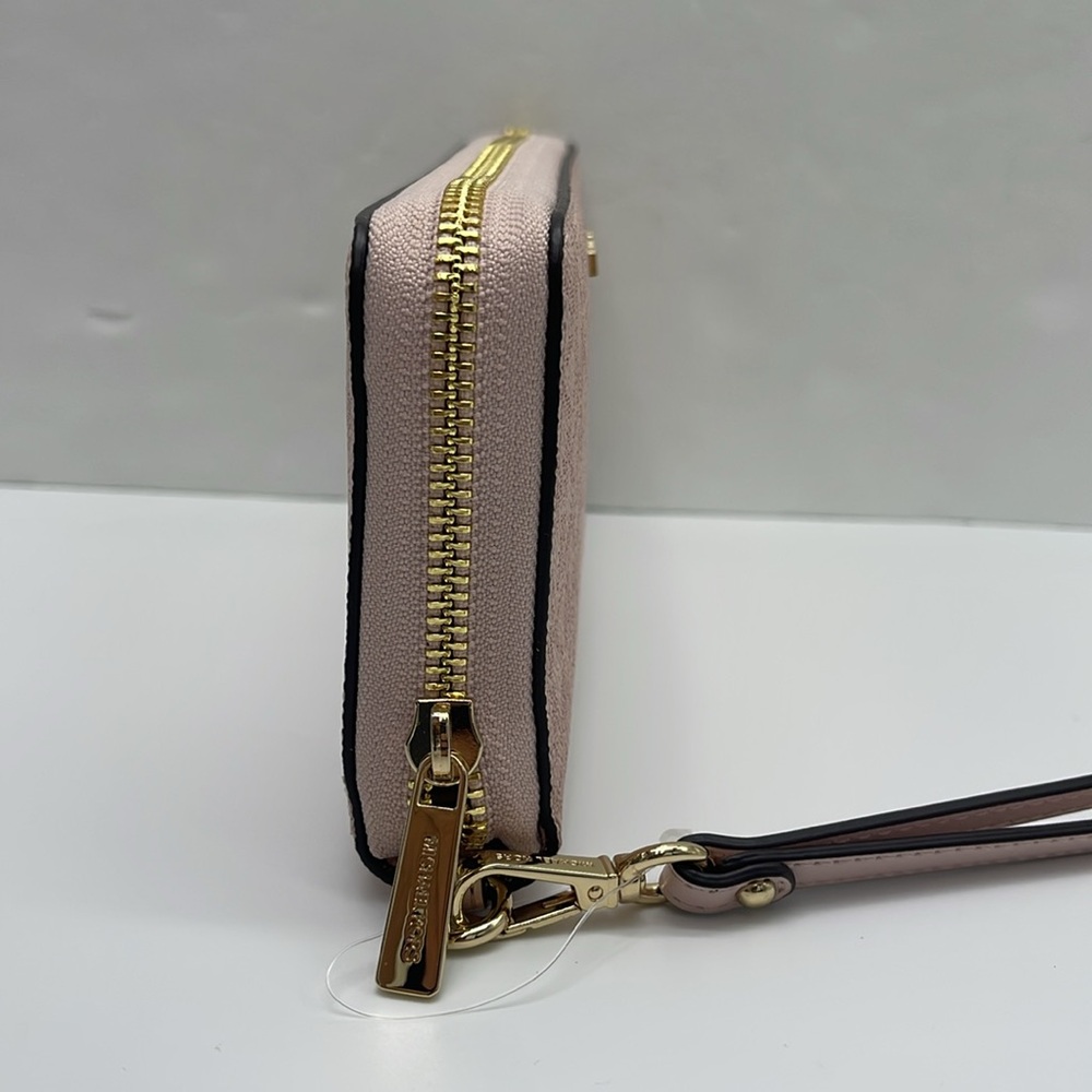 MICHAEL KORS Jet Set Travel Lg Signature Logo Continental Wristlet Phone Holder - Picture 13 of 16